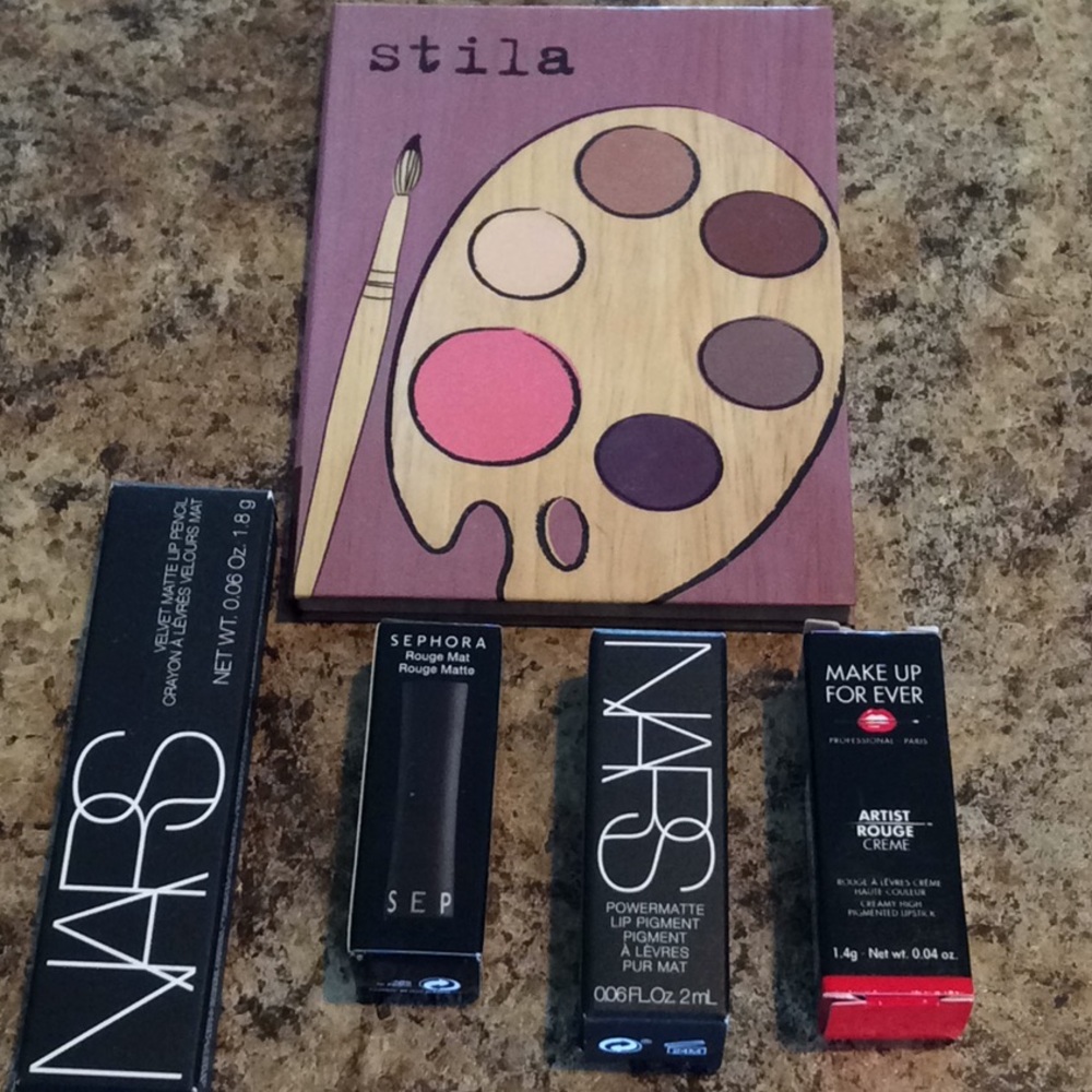 NARS, Stila bundle. Lipsticks & palette.